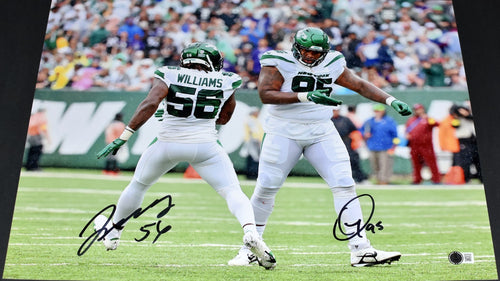 QUINNEN & QUINCY WILLIAMS AUTOGRAPHED NEW YORK JETS 16x20 PHOTO BECKETT