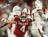 AIDEN FISHER AUTOGRAPHED INDIANA HOOSIERS VS MIAMI 8x10 PHOTO BECKETT