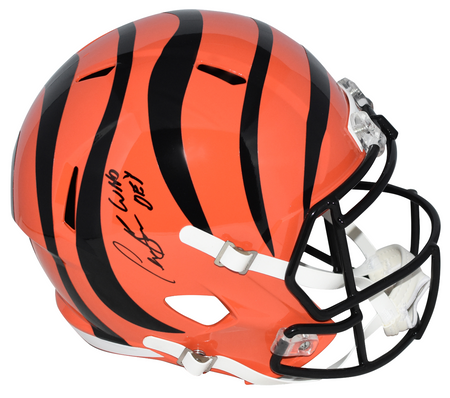 CHASE BROWN AUTOGRAPHED CINCINNATI BENGALS RAVE AUTHENTIC HELMET W/ WHO DEY
