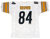 ANTONIO BROWN SIGNED AUTOGRAPHED PITTSBURGH STEELERS #84 WHITE JERSEY JSA
