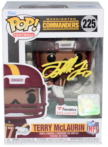 TERRY McLAURIN SIGNED WASHINGTON COMMANDERS #225 FUNKO POP FIGURE BECKETT