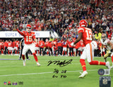 MECOLE HARDMAN SIGNED KANSAS CITY CHIEFS SUPER BOWL LVIII 8x10 PHOTO W/ SB GW TD