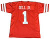 TANK DELL AUTOGRAPHED HOUSTON COUGARS #1 RED JERSEY BECKETT