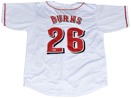 BARRY LARKIN SIGNED MICHIGAN WOLVERINES #16 NAVY BASEBALL JERSEY COA