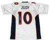 JERRY JEUDY AUTOGRAPHED SIGNED DENVER BRONCOS #10 WHITE JERSEY BECKETT