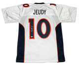 JERRY JEUDY AUTOGRAPHED SIGNED DENVER BRONCOS #10 WHITE JERSEY BECKETT