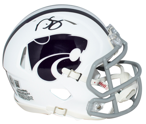 DARREN SPROLES SIGNED KANSAS STATE WILDCATS WHITE SPEED MINI HELMET BECKETT