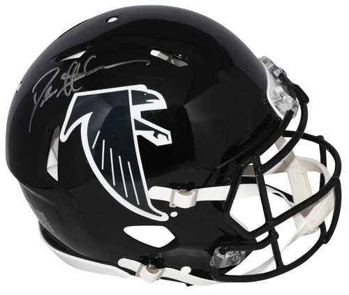 DEION SANDERS SIGNED ATLANTA FALCONS THROWBACK AUTHENTIC SPEED HELMET BECKETT
