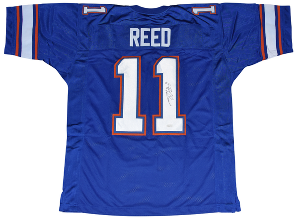 JORDAN REED AUTOGRAPHED FLORIDA GATORS #11 BLUE JERSEY JSA