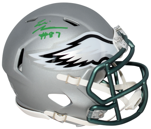 ELI STOWERS SIGNED PHILADELPHIA EAGLES BLAZE SPEED MINI HELMET BECKETT