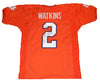 SAMMY WATKINS SIGNED AUTOGRAPHED CLEMSON TIGERS ORANGE #2 JERSEY JSA