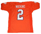 SAMMY WATKINS SIGNED AUTOGRAPHED CLEMSON TIGERS ORANGE #2 JERSEY JSA