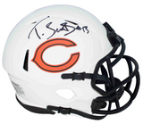 TYLER SCOTT SIGNED AUTOGRAPHED CHICAGO BEARS LUNAR MINI HELMET BECKETT
