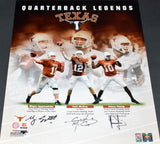VINCE YOUNG COLT McCOY MAJOR APPLEWHITE SIGNED TEXAS LONGHORNS 16x20 PHOTO