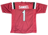 DEEBO SAMUEL SIGNED SOUTH CAROLINA GAMECOCKS #1 GARNET JERSEY BECKETT