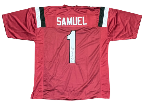 DEEBO SAMUEL SIGNED SOUTH CAROLINA GAMECOCKS #1 GARNET JERSEY BECKETT
