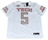 PATRICK MAHOMES SIGNED TEXAS TECH RED RAIDERS #5 ADIDAS GALVANICED JERSEY - BACK