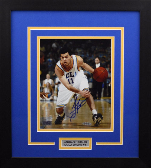 JORDAN FARMAR AUTOGRAPHED UCLA BRUINS 8x10 FRAMED PHOTO COA