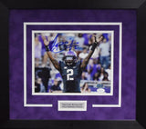 TREVONE BOYKIN SIGNED TCU HORNED FROGS 8x10 FRAMED PHOTO COA