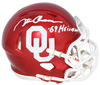 STEVE OWENS AUTOGRAPHED OKLAHOMA SOONERS SPEED MINI HELMET W/ 69 HEISMAN