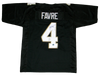 BRETT FAVRE SIGNED SOUTHERN MISS MISSISSIPPI EAGLES #4 BLACK JERSEY FAVRE COA