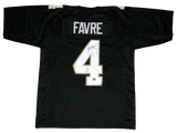 BRETT FAVRE SIGNED SOUTHERN MISS MISSISSIPPI EAGLES #4 BLACK JERSEY FAVRE COA
