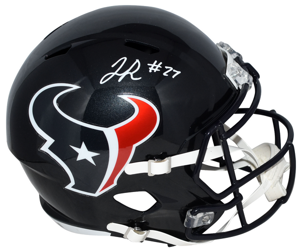WOODY MARKS AUTOGRAPHED HOUSTON TEXANS FULL SIZE SPEED HELMET BECKETT