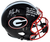 GARRISON HEARST SIGNED GEORGIA BULLDOGS BLACK FULL SIZE SPEED HELMET BECKETT
