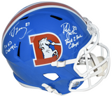 ED McCAFFREY & ROD SMITH SIGNED DENVER BRONCOS FULL SIZE HELMET W/ 2X SB CHAMPS