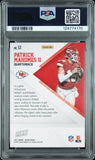 PATRICK MAHOMES SIGNED 2017 PANINI BLACK FRIDAY ROOKIE /399 PSA 9 AUTO 10
