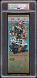 PATRICK MAHOMES SIGNED SUPER BOWL LIV 54 GOLD TICKET CHIEFS 49ERS PSA 9 AUTO