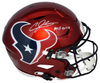 ANDRE JOHNSON SIGNED HOUSTON TEXANS RED AUTHENTIC SPEEDFLEX HELMET W/ HOF 2024