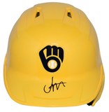 JESUS MADE SIGNED MILWAUKEE BREWERS CHROME FULL SIZE BATTING HELMET BECKETT