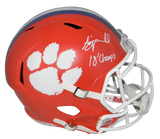 AJ TERRELL SIGNED AUTOGRAPHED CLEMSON TIGERS FULL SIZE SPEED HELMET W/ 18 CHAMPS