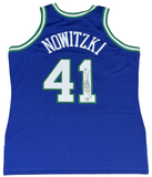 DIRK NOWITZKI SIGNED DALLAS MAVERICKS MITCHELL & NESS AUTHENTIC JERSEY FANATICS