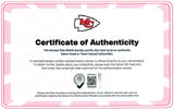 PATRICK MAHOMES SIGNED KANSAS CITY CHIEFS 2025 SEASON GAME USED FOOTBALL BECKETT