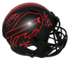 JIM KELLY THURMAN THOMAS ANDRE REED SIGNED BUFFALO BILLS F/S ECLIPSE HELMET JSA
