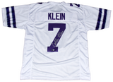 COLLIN KLEIN AUTOGRAPHED KANSAS STATE WILDCATS #7 WHITE JERSEY BECKETT