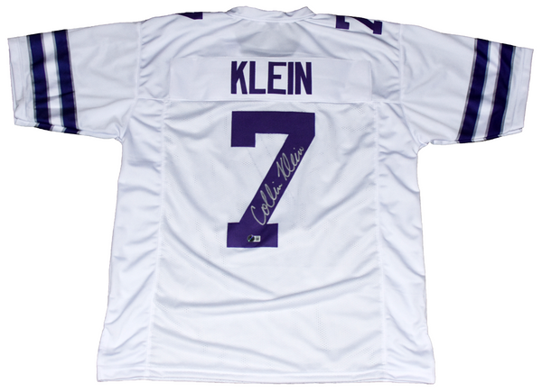 COLLIN KLEIN AUTOGRAPHED KANSAS STATE WILDCATS #7 WHITE JERSEY BECKETT
