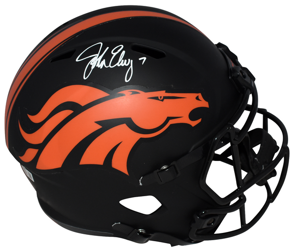 JOHN ELWAY AUTOGRAPHED DENVER BRONCOS ECLIPSE FULL SIZE SPEED HELMET BECKETT