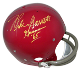 MIKE GARRETT AUTOGRAPHED USC TROJANS FULL SIZE THROWBACK TK HELMET + HEISMAN 65