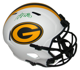 DAVANTE ADAMS SIGNED GREEN BAY PACKERS LUNAR FULL SIZE SPEED HELMET BECKETT