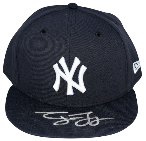 GEORGE LOMBARD JR SIGNED NEW YORK YANKEES NEW ERA ON-FIELD FITTED HAT BECKETT
