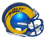 DARRELL HENDERSON JR SIGNED LOS ANGELES RAMS 2020 SPEED MINI HELMET BECKETT