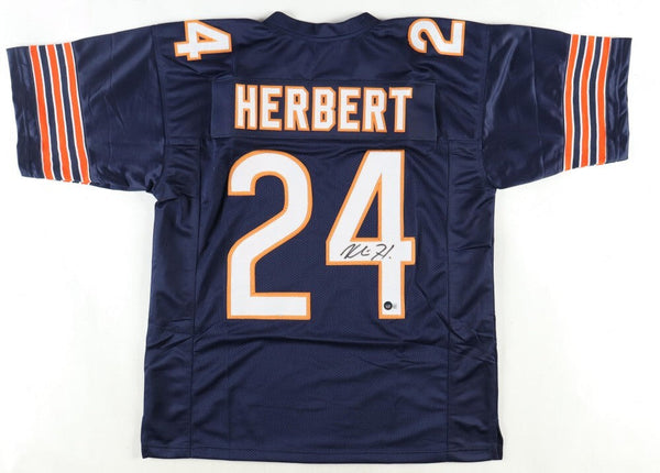KHALIL HERBERT SIGNED AUTOGRAPHED CHICAGO BEARS #24 NAVY JERSEY BECKETT