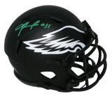 JALEN REAGOR AUTOGRAPHED PHILADELPHIA EAGLES ECLIPSE SPEED MINI HELMET BECKETT