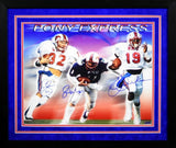 ERIC DICKERSON & CRAIG JAMES SIGNED SMU MUSTANGS PONY EXPRESS 16x20 FRAMED PHOTO