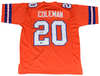 JONAH COLEMAN AUTOGRAPHED DENVER BRONCOS #20 COLOR RUSH JERSEY BECKETT