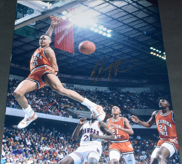 JOHN STARKS AUTOGRAPHED OKLAHOMA STATE COWBOYS 16x20 PHOTO COA