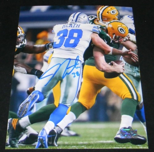 JEFF HEATH AUTOGRAPHED SIGNED DALLAS COWBOYS 8x10 PHOTO VS PACKERS